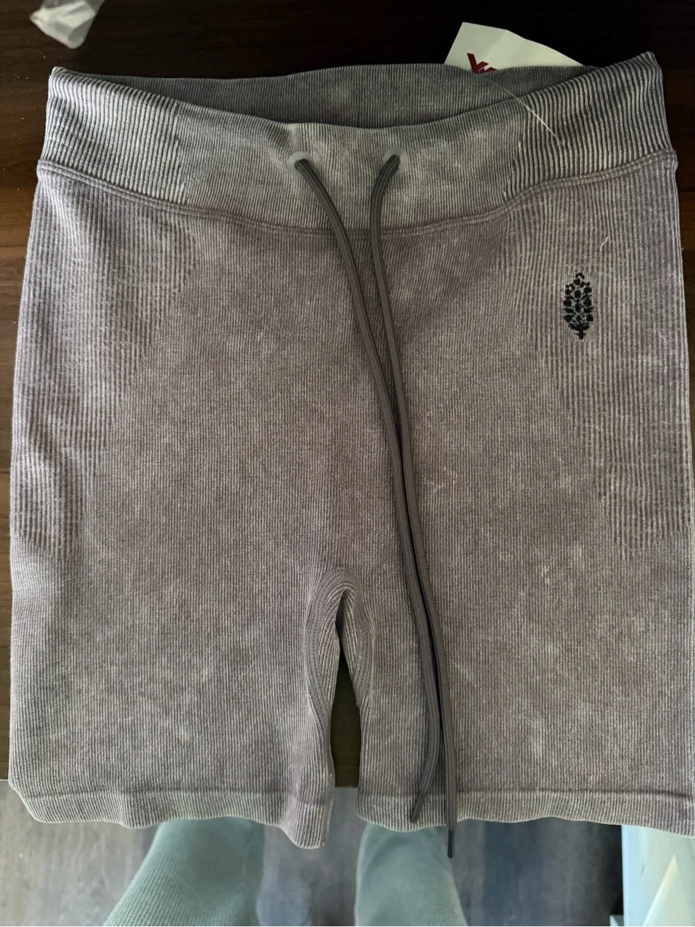 FP Movement by Free People Ribbed High-Waist Bike Shorts - Mauve